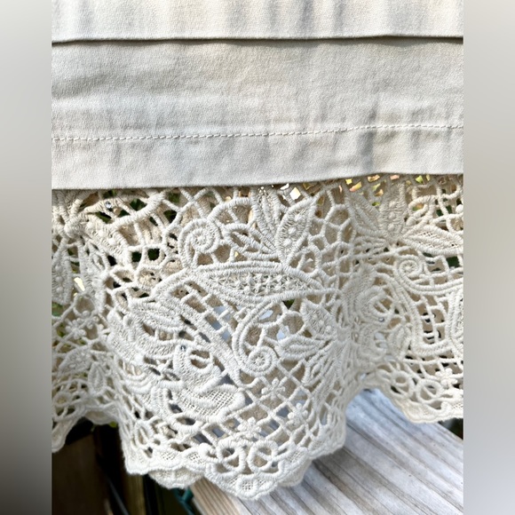 Beautiful rare Lafei.nier skirt. 95% Cotton. Maxi Skirt. Tan/Khaki - Picture 3 of 7